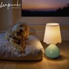 14'' H Cordless LED Table Lamp with Dimmer, Ceramic Bedside