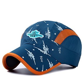 Connectile Summer Mesh Cap, Kids, Lightweight, Quick Drying, Hat, For Kids, Boys, Girls, UV Protection Cap, blue (navy blue)