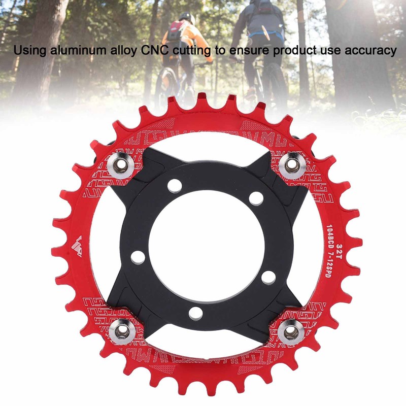 104 BCD 32T Chainring 104BCD Sprocket Adapter 32T Positive Negative