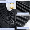 20x10 ft Wrinkle Free Black Sequin Backdrop Curtain for Parties,Thick
