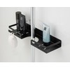 WENKO Turbo-Loc® Altarella S Shower Rail Caddy, Black, No Drilling