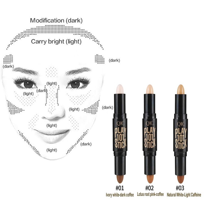 iwobi Lady Concealer Pencil Double End Make-Up Concealer Pen Cover