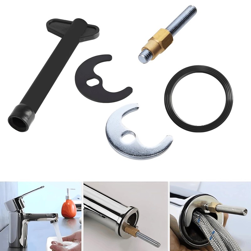 Mounting Set for Sink, Monobloc Mixer Tap, Washbasin Fitting, Fixing
