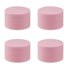 Nicerity 4Pcs Travel Containers Plastic Cream Jars 50ml Small Plastic Travel Size Containers with Lid for Lotion Makeup Cosmetics (Pink)