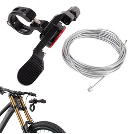 Bicycle Seatpost Lever, Seat Height Adjuster Seatpost Dropper Lever Handlebar Mount Remote Wire Control Bikes' Seat Tube Height Cable Adjustable Lever