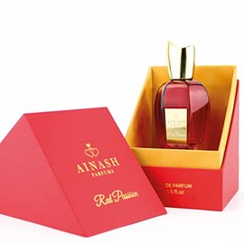 Ainash Parfums Red Passion 2.5 oz Extrait De Parfum for Women & Men - Bitter Almond, Saffron, Jasmine, Cedar, Ambroxan, Woody Notes, and Musk