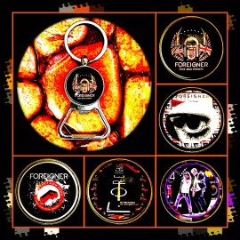 FOREIGNER BOTTLE OPENER KEYCHAIN OF FIVE ROCK N’ ROLL ACCESSORIES