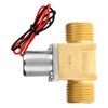 DC 4.5V 1/2" Water Flow Pulse Electromagnetic Valve Brass Solenoid