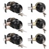 KNOBWELL 3 Pack Keyed Alike Entry Door Knobs and Single