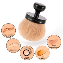 UNIMEIX Extra Large Body Makup Brush for Self Tanner Blend and Blur Body Brush, 3 Inch Wide-headed Self Tanning Applicator for Face, Legs, Body, Powder, Cream and Foundation