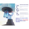 Exerz 21cm Illuminated Globe - Physical Map Daytime/Constellation Stars with