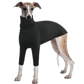 IECOii Greyhound Winter Sweater,Italian Greyhound Winter Clothes,Spring Fall Dog Jumpsuit Pajamas for Indoor Outdoor,Greyhound Sweater Turtleneck Warm Greyhound Outfit for Lurcher Whippet Saluki,XXXL