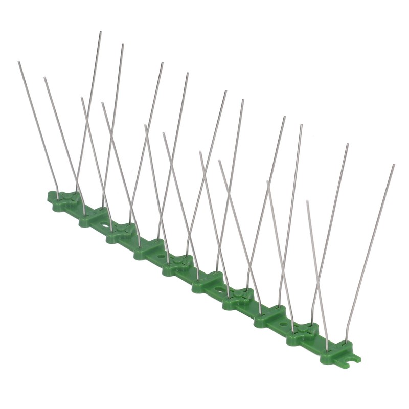 12Pcs Stainless Steel Bird Deterrent Spikes 25cm Anti Cat Crawling