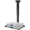 2-Be-Best Universal Projector Ceiling Mount with Tray, 14.8-24.8IN / 37.5-63CM