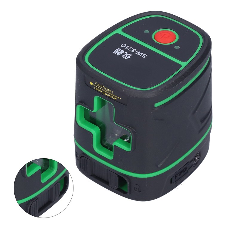 SW‑331G Cross Laser Meter Horizontal Vertical Green Beam Leveling Tool