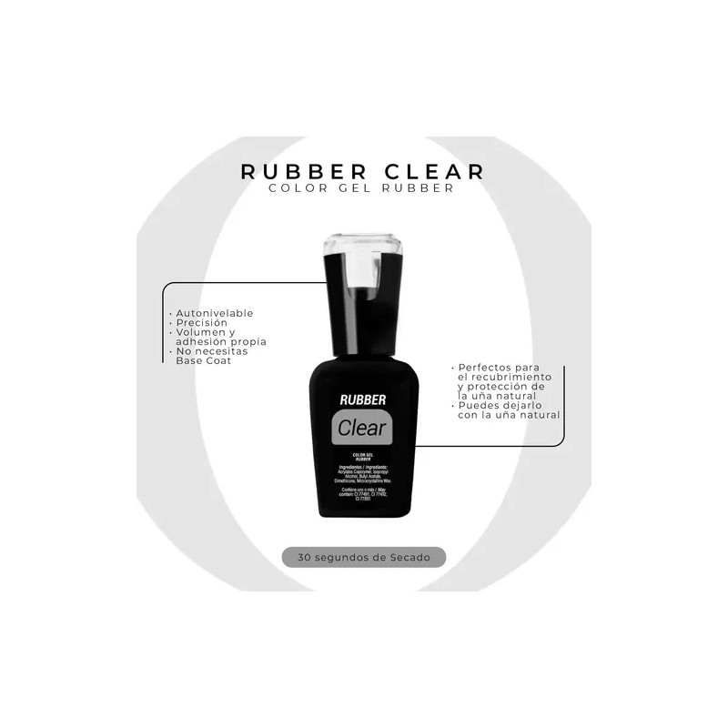 Rubber Organic Nails Pink Beige O Clear De 15ml A