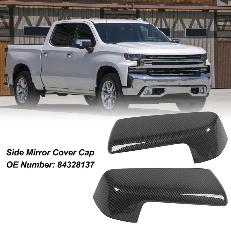 1 Pair Top Half Side Mirror Cover Cap 84328137 Scratch