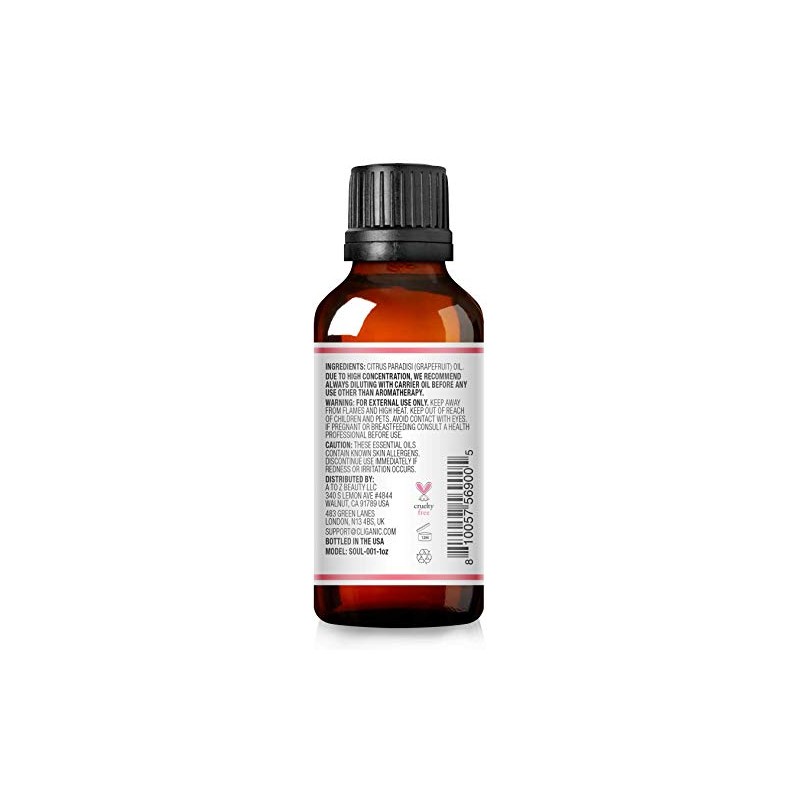 SoulSation Pink Grapefruit Essential Oil Non-GMO, 1oz