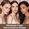 BUTBU Curved Eyebrow Pencil, 2 in 1 Microblading Eyebrow Pen,