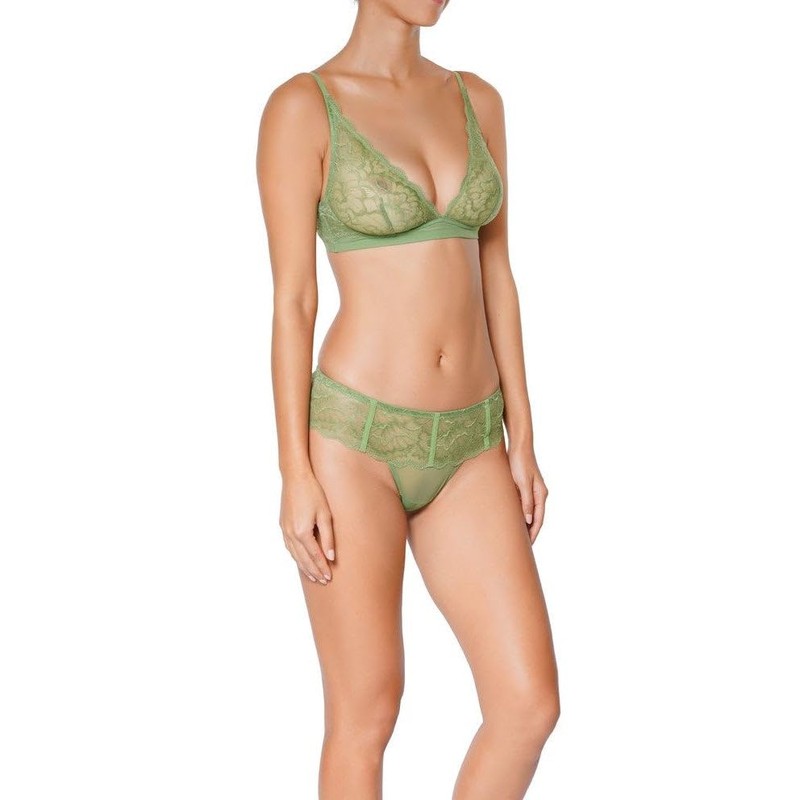 Huit Women's Mid-Rise Tanga Forest Green