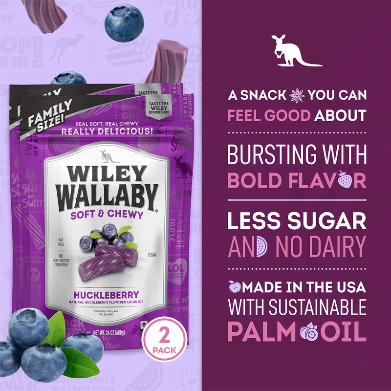Wiley Wallaby Licorice 24 Ounce Classic Gourmet Soft & Chewy