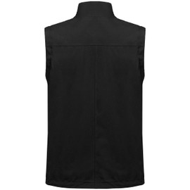 Little Donkey Andy Men's Lightweight Quick Dry Vest Windproof Sleeveless Jacket with 11 Pockets for Outdoor Travel Fishing Hiking Black M