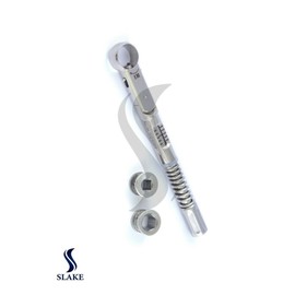 SLAKE Dental Implant Torque Wrench Ratchet Universal 10-45 Ncm 6.35mm Hex 4.0 Square