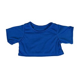 Royal Blue T-Shirt Teddy Bear Clothes Fits Most 14"-18" Build-a-Bear and Make Your Own Stuffed Animals