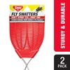 Enoz Fly Swatter, Wire Handled Plastic Fly Swatter, Assorted Colors,