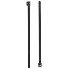 Merriway BH05930 (100 Pcs) Black Releasable Cable Tie, 3.6 x