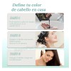 15 Piezas Paquete Shampoo Tinte Instantáneo 15min Cubre Cana