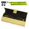 CHARMANT SH462 Glasses Case, Lightweight, Box-Shaped, Buttons, Magnet-free, Compact, Stylish,