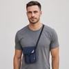 AYNKH Chest Pouch Waist Bag RFID Protection,Anti-Magnetic ID Badge Holder,Waterproof,Security