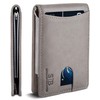 SERMAN BRANDS RFID Blocking Slim Bifold Genuine Leather Minimalist Front