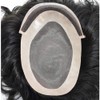 RESHE Toupee for Men Fine Mono Lace Mens Toupee Human