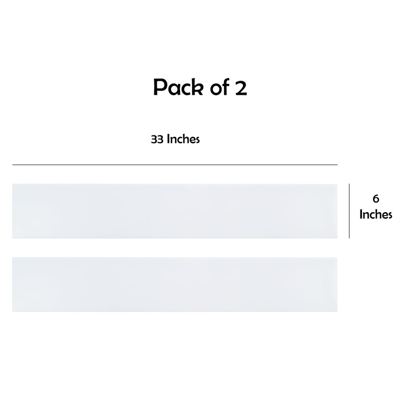 Rubber Bond Kick Plates (2 Pack) 6" x 33" -