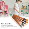 Oil Paint Brush Set Hand Tempered Ergonomic Handle Paint Brush