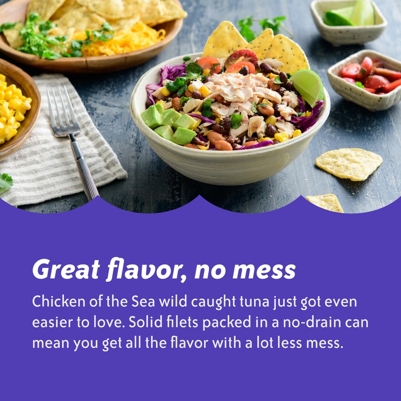 Chicken of the Sea Solid White Pure Albacore Tuna, Wild