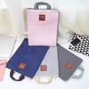 A4 Multifunctional File Folders Portable Canvas Document Wallets Waterproof Zipper