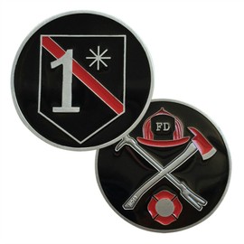 Fire One Asterisk Challenge Coin