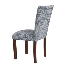 HomePop Classic Parsons Dining Chair -Denim Jacobean Print (Set of 2)