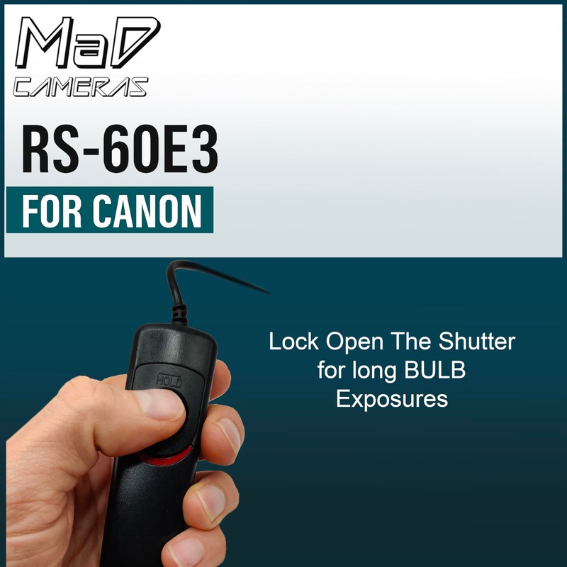 MaD Cameras RS-60E3 Remote Shutter Release Cable Control Cord for