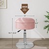 ACEQLYT Adjustable Vanity Stool with Storage, Modern Pink Vanity Chair