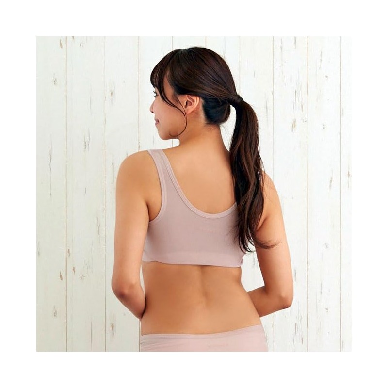 VENEX 8781 Women's Recovery Wear, Night Bra, Wireless, Gathering Bra,