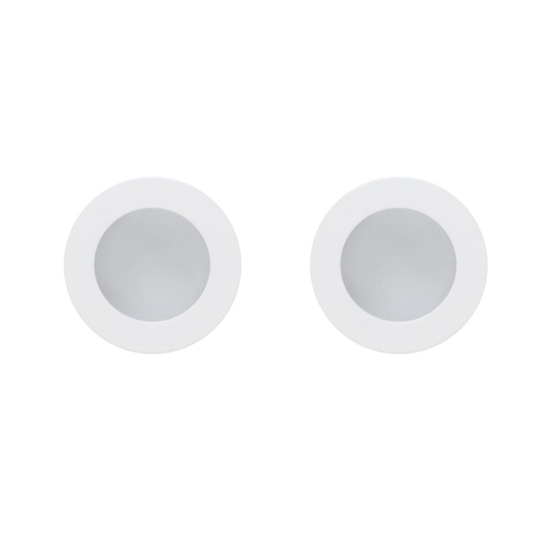 MY MIRONEY 4PCS 2" Round Recessed Cabinet Pulls White Flush