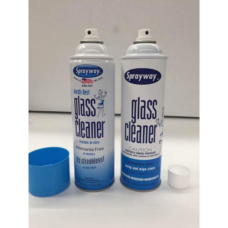Sprayway 443331 Ammonia Free Glass Cleaner, 19 Oz. (4-Pack) (Packaging