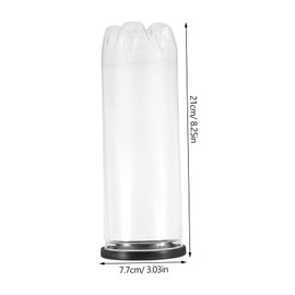 Gatuida 4pcs Transparent Tennis Ball Holder Portable PVC Container for Tennis Balls Multi Use Organizer