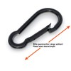 FLAGLY Carabiner Hook Black Large 80 x 8 mm Steel