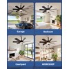 28 Inch Socket Fan Light with Remote Control, Screw in