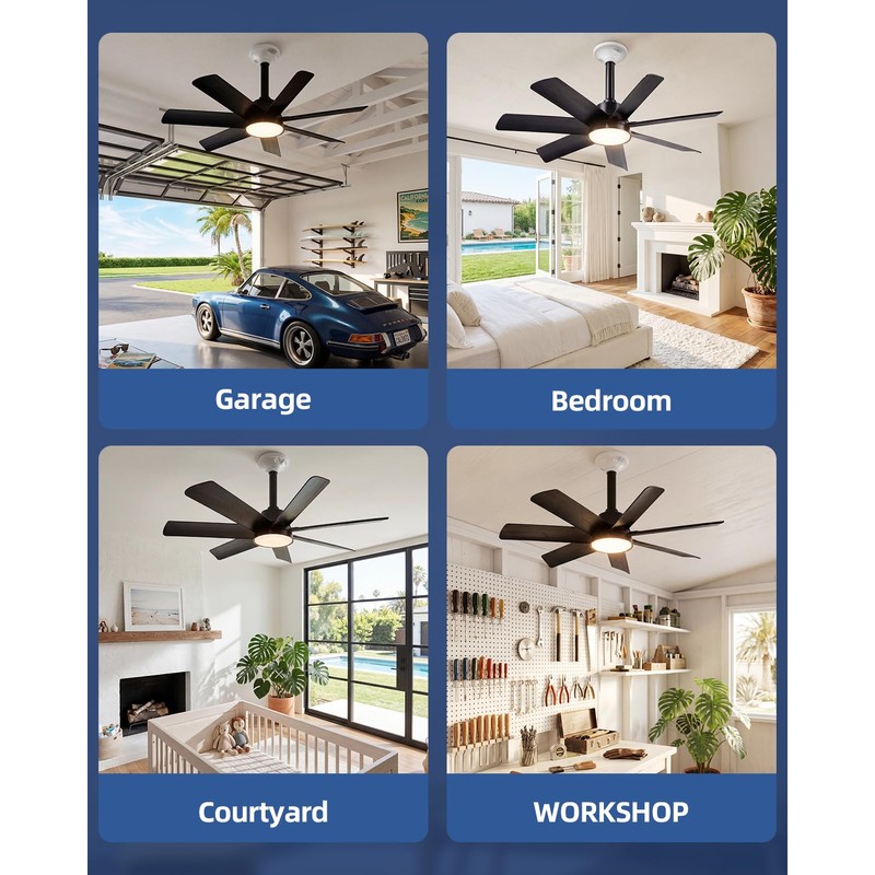 28 Inch Socket Fan Light with Remote Control, Screw in